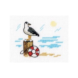 Embroidery kit Klart Sketches. Seagull