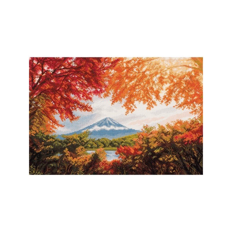 Embroidery kit Panna Japan. Mount Fuji