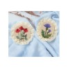 Embroidery kit  Vintage Brooches. Thistle and Poppy