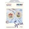 Embroidery kit  Vintage Brooches. Thistle and Poppy