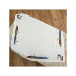 Seaside tablecloth to embroder
