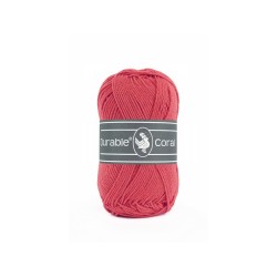 Crochet yarn Durable Coral 221 Holly berry