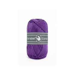 Crochet yarn Durable Coral 270 purple