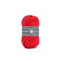 Crochet yarn Durable Coral 316 red