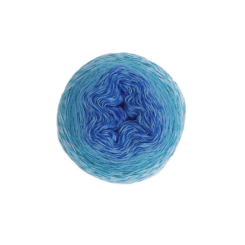 Crochet yarn Durable Colour Cake 6004 Royal Blue Velvet
