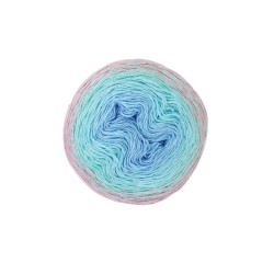 Crochet yarn Durable Colour Cake 60015 Rainbow Layer Cake