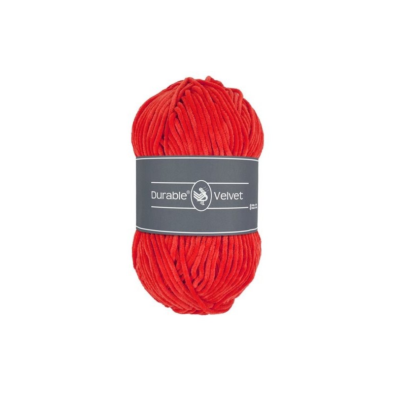 Laine à tricoter Durable Velvet 318 Tomato