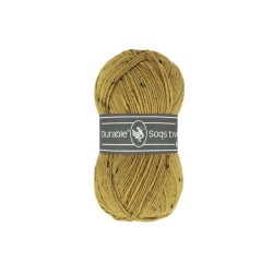 Knitting yarn Durable Soqs Tweed 2145 Golden Olive