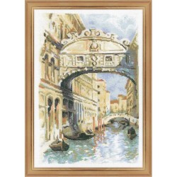 Riolis Stickset Venedig. Seufzerbrücke