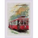 Riolis Embroidery kit Old tram