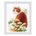 Riolis Embroidery kit Ginger Meow