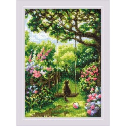 Riolis Embroidery kit Garden Swing