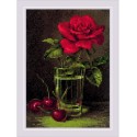 Riolis Embroidery kit Rose and sweet cherry