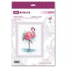 Riolis Embroidery kit Blooming Flamingo