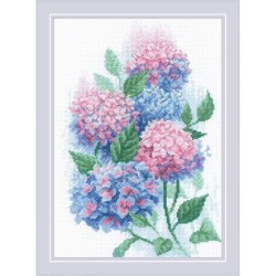 Riolis Embroidery kit Graceful Hydrangeas