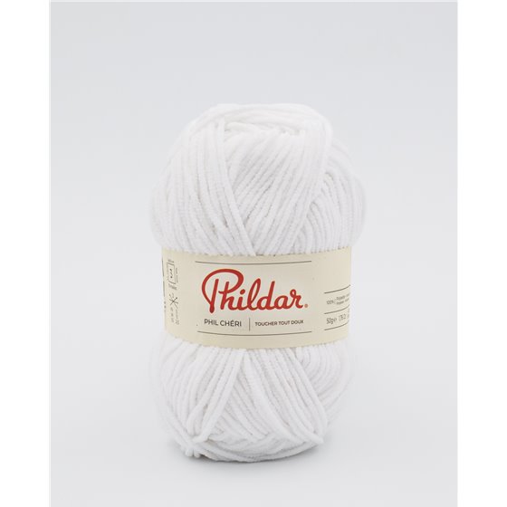 Knitting yarn Phildar Phil Chéri Blanc