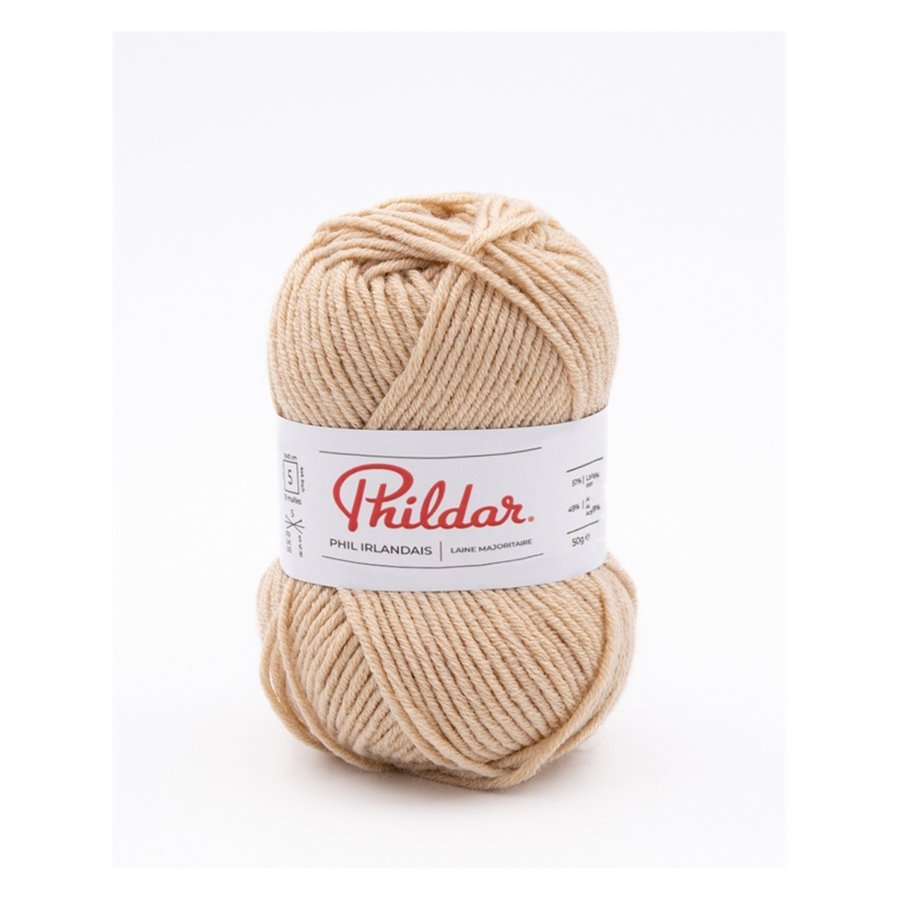 Knitting yarn Phildar Phil Irlandais Naturel