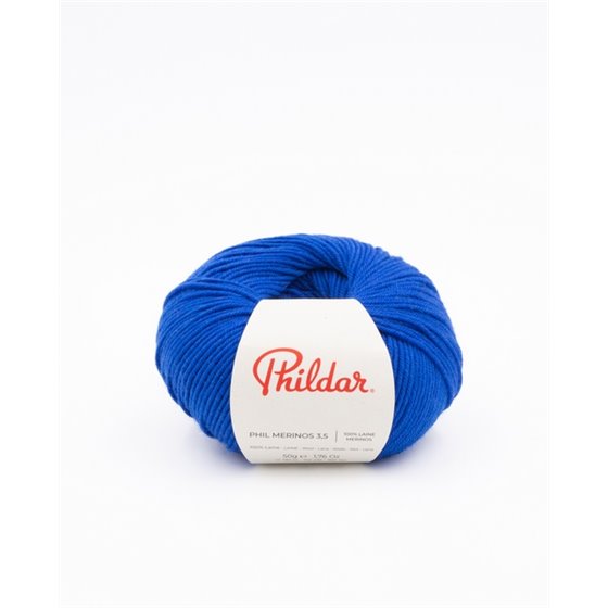 Phildar knitting yarn Phil Merinos 3.5 Bleu Roi