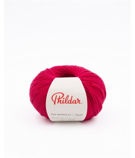 Knitting yarn Phildar Phil Merinos 3.5 Framboise