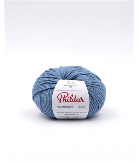Laine à tricoter Phildar Phil Merinos 6 Denim