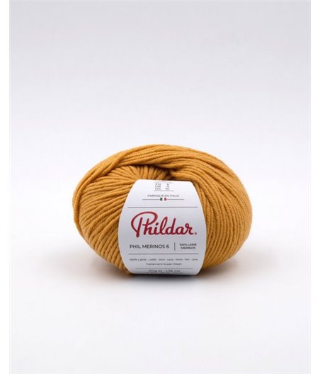 Phildar knitting yarn Phil Merinos 6 Miel