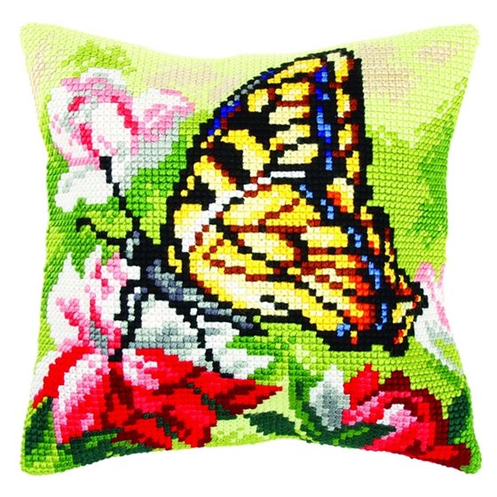 Cross stitch cushion kit Butterfly 2