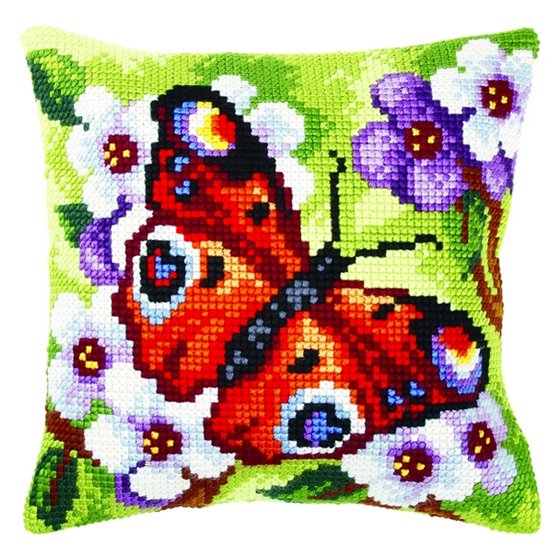 Cross stitch cushion kit Butterfly 3