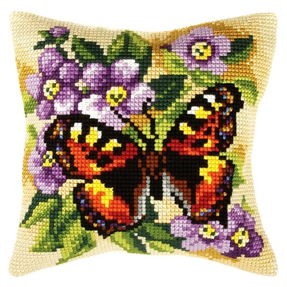 Cross stitch cushion kit Butterfly 4