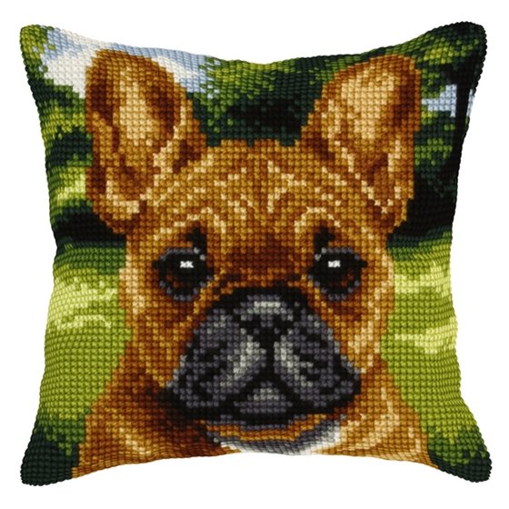 Cross stitch cushion kit Dog 2