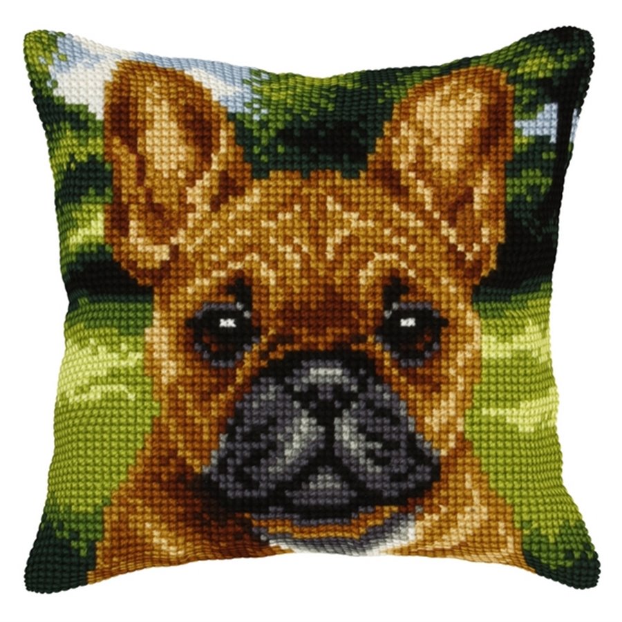 Cross stitch cushion kit Dog 2