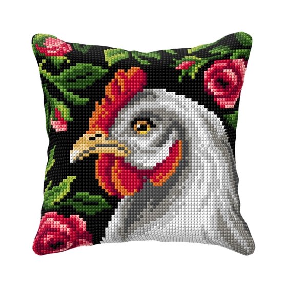 Cross stitch cushion kit Hen