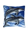 Orchidea Stitch Cushion kit  Dolphins