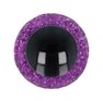 Animal eye 10 mm purple glitter