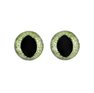 Cat eye 12 mm green glitter