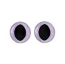 Cat eye 15 mm purple glitter