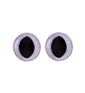 Cat eye 18 mm purple glitter