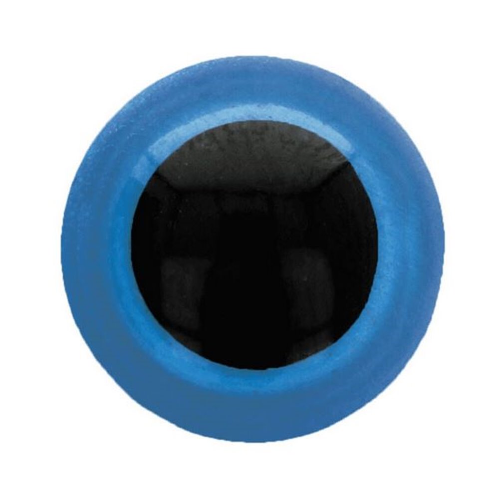 Oeil amigurumi 10 mm bleu
