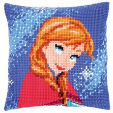 Cross stitch cushion kit Disney Anna