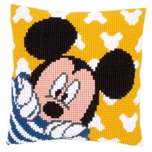 Cross stitch cushion kit Disney Mickey peek-a-boo