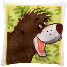 Cross stitch cushion kit Disney Baloo
