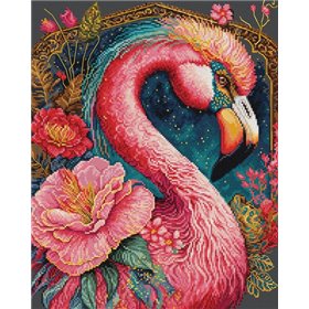 Luca-S Embroidery kit Flamingo Fantastico
