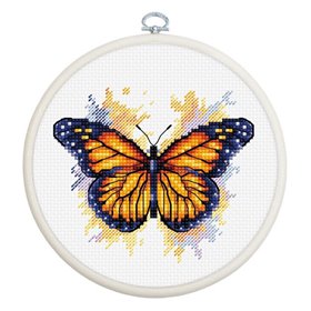 Luca-S Kit de broderie Papillon monarque