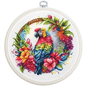 Luca-S Embroidery kit Tropical Parrot
