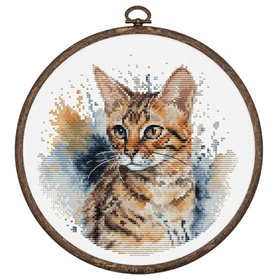 Luca-S Embroidery kit Bengal cat