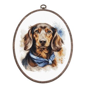 Luca-S Embroidery kit Dachshund