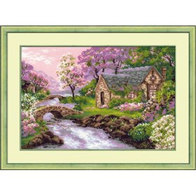 Embroidery kit The Spring View