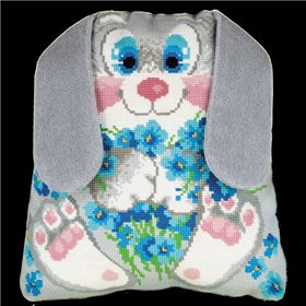 Riolis cross stitch cushion kit Bunny
