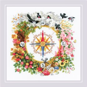 Embroidery kit Compass