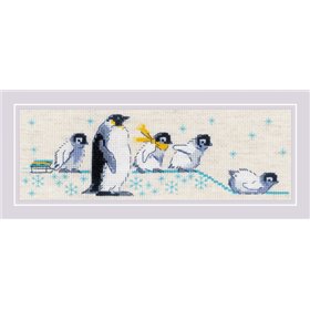Embroidery kit Penguins 