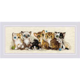 Embroidery kit Kittens